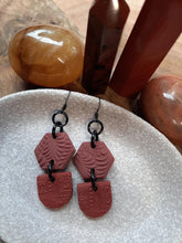 Load image into Gallery viewer, Fragrant cloves dangle handmade earrings polymer clay earthy
