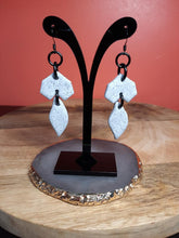 Load image into Gallery viewer, River rock dangle handmade earrings polymer clay earthy
