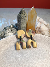 Load image into Gallery viewer, Sunny glade stud handmade earrings polymer clay earthy
