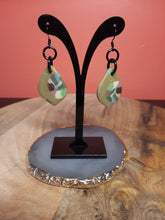 Load image into Gallery viewer, SALE Golden rays dangle handmade earrings polymer clay earthy
