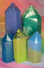 Load image into Gallery viewer, Resin crystal set in blue &amp; green tones
