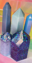Load image into Gallery viewer, Resin crystal set in midnight blue tones
