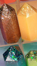 Load image into Gallery viewer, Resin crystal set in summer fruit tones
