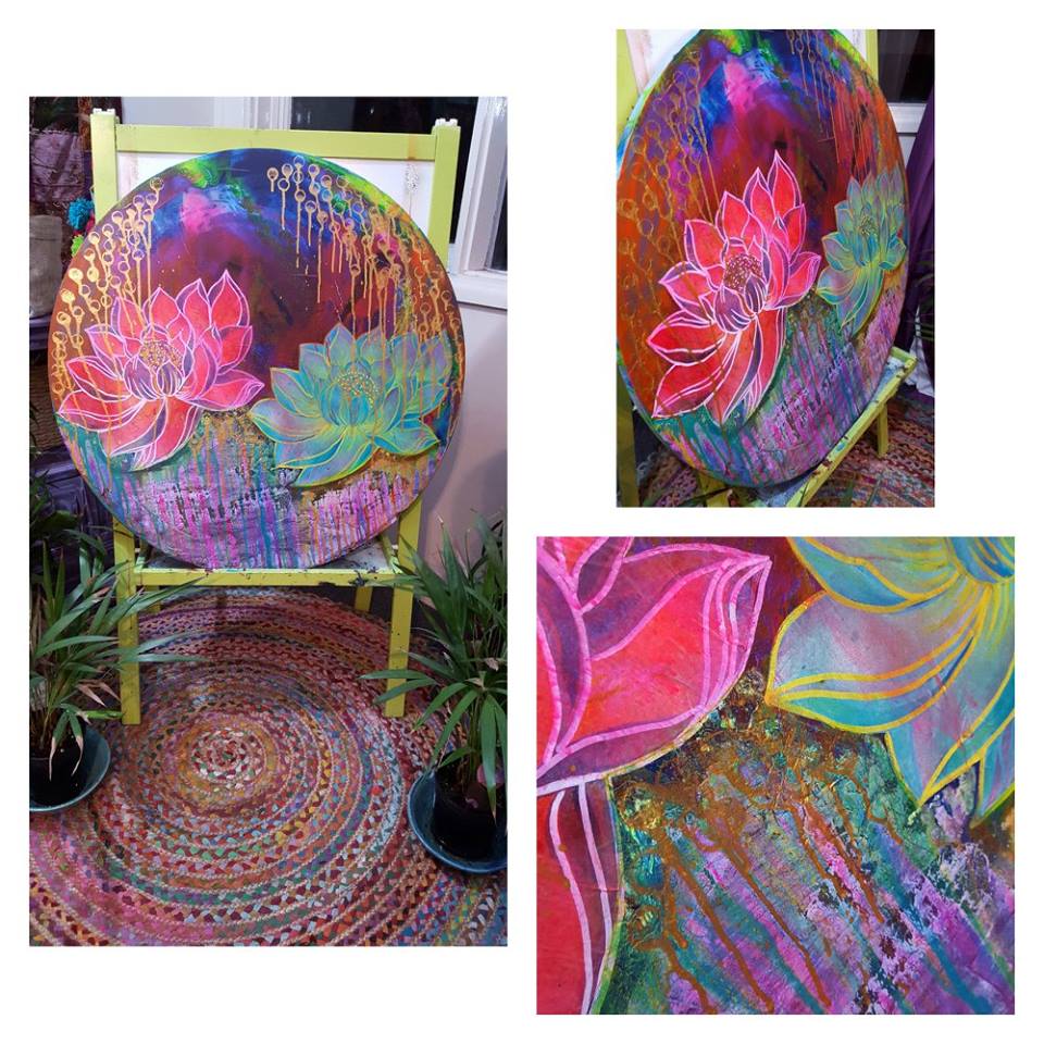 SOLD Rainbow lotus