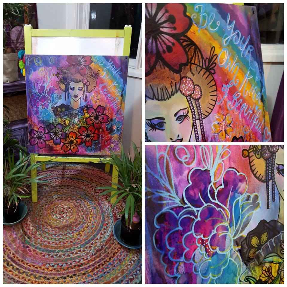 SOLD Rainbow geisha