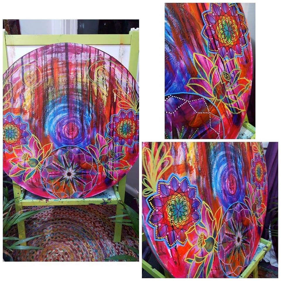 SOLD Rainbow mandala