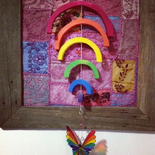Load image into Gallery viewer, Wooden rainbow handmade toy
